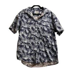 Amazon Essentials Men's Slim Fit Short Sleeve Palm Leaf Print Button Shirt XL